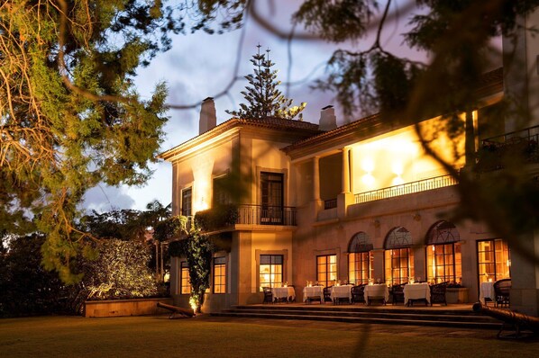 Front of property – evening/night