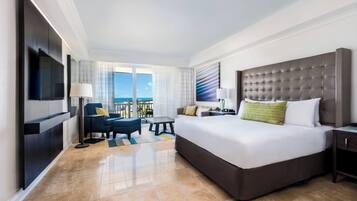 Habitación, 1 cama King size, para no fumadores, vista al océano (Ocean View) | 1 habitación, ropa de cama de alta calidad y edredón