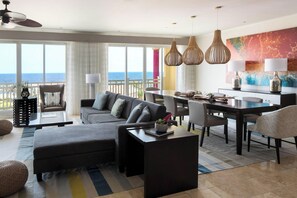 Presidential Suite, 2 Bedrooms, Ocean View (Ocean View) | Living area