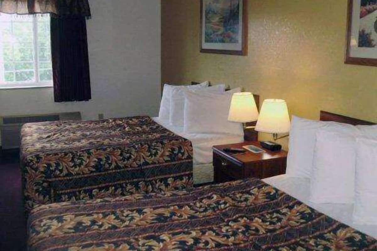 room, 2 double beds, accessible, non smoking | desk, blackout curtains, iron/ironing board, free wifi