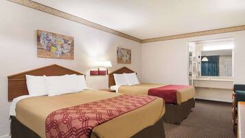 Wi-fi (inkludert), sengetøy og vekkerklokke