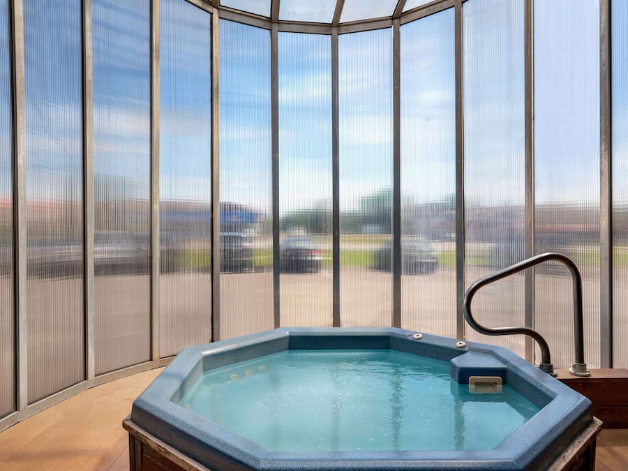 Indoor pool, seasonal outdoor pool