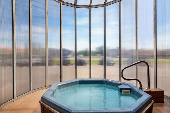 Indoor pool, seasonal outdoor pool