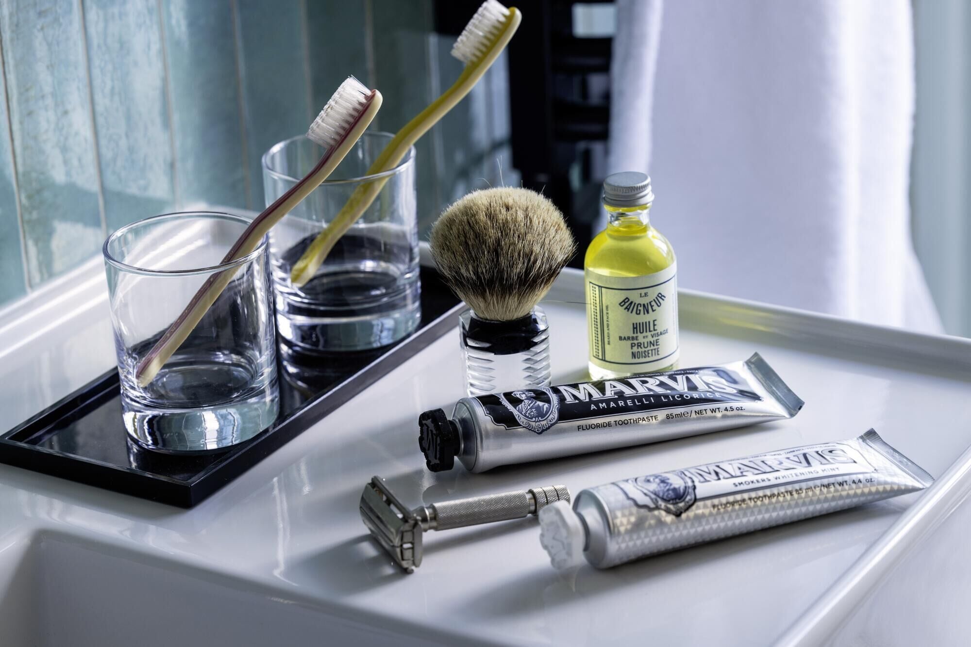 prestige room | bathroom | shower, free toiletries, hair dryer, slippers