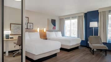 Room, 2 Double Beds | Premium bedding, down comforters, pillowtop beds, desk