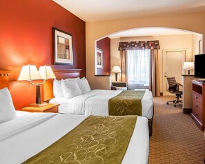 Premium bedding, individually decorated, individually furnished, desk