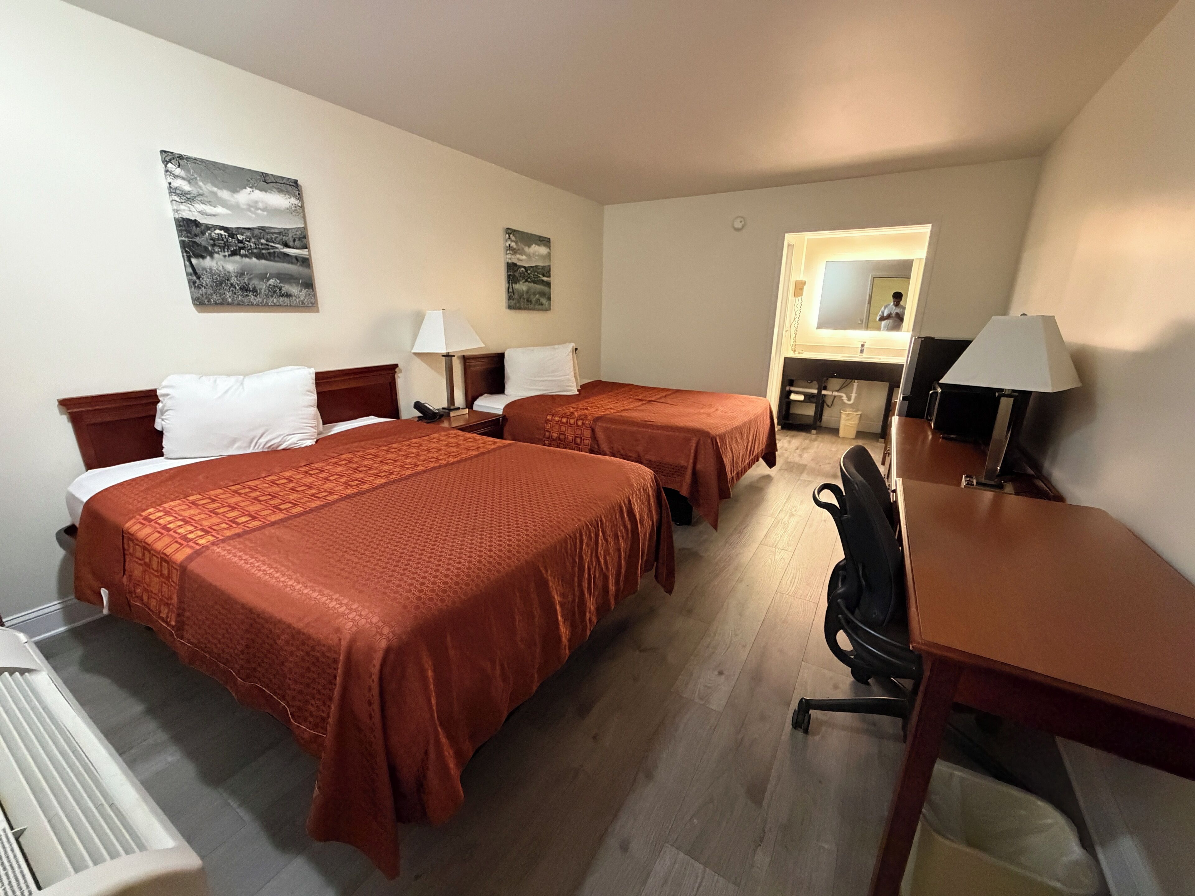 Room, 2 Queen Beds | Desk, laptop workspace, blackout drapes, free WiFi