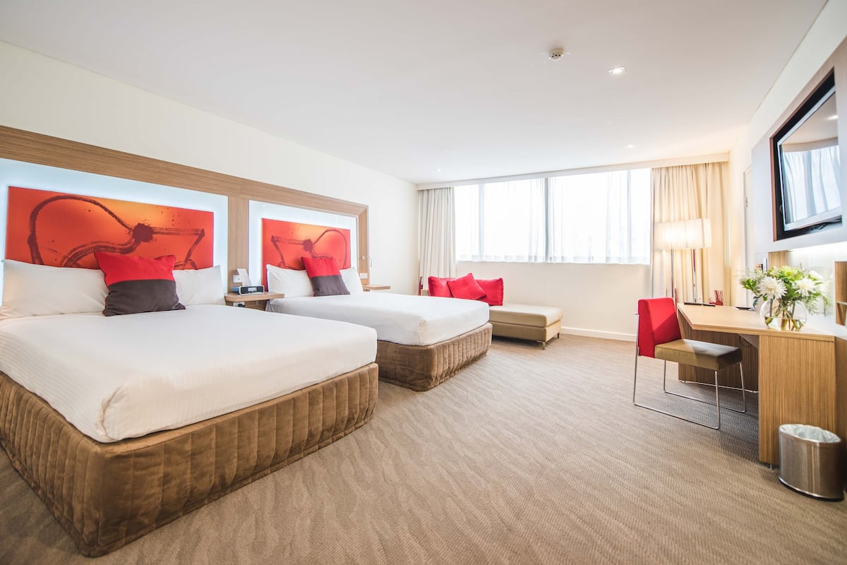 standard twin room, 2 single beds | in-room safe, desk, blackout curtains, iron/ironing board