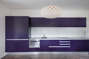 Executive Apartment, City View | Private kitchen | Fridge, microwave, stovetop, toaster