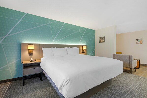 Suite, 1 cama King size, para no fumadores | Escritorio, espacio para trabajar con laptop y cortinas blackout 