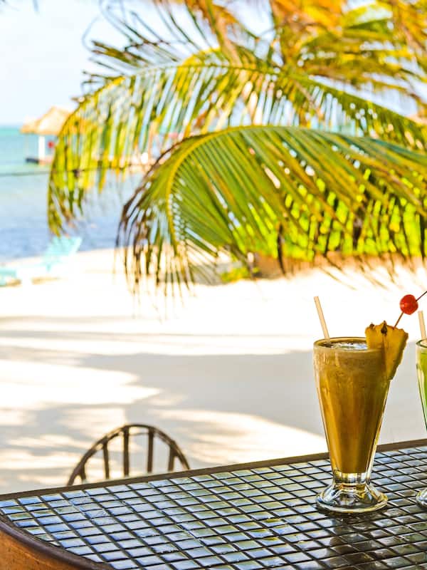 On the beach, beach massages, snorkelling, kayaking