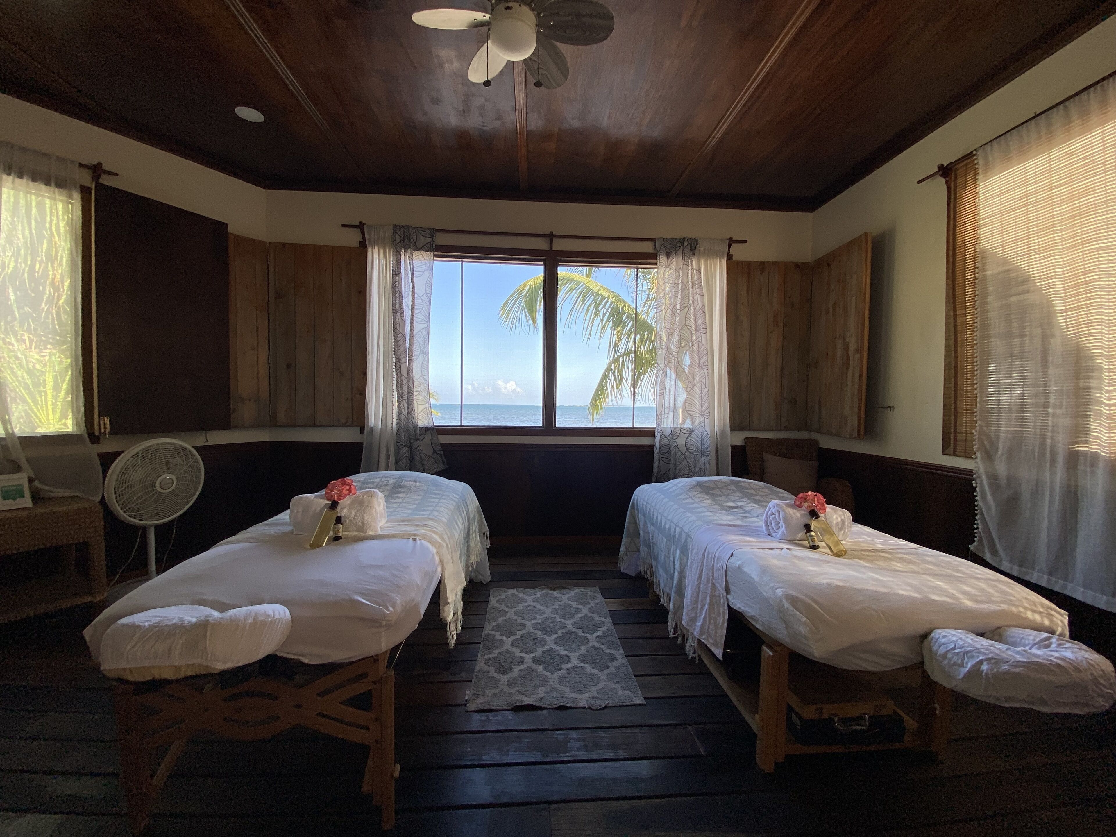 Hot tub, body treatments, mud baths, aromatherapy, hot stone massages