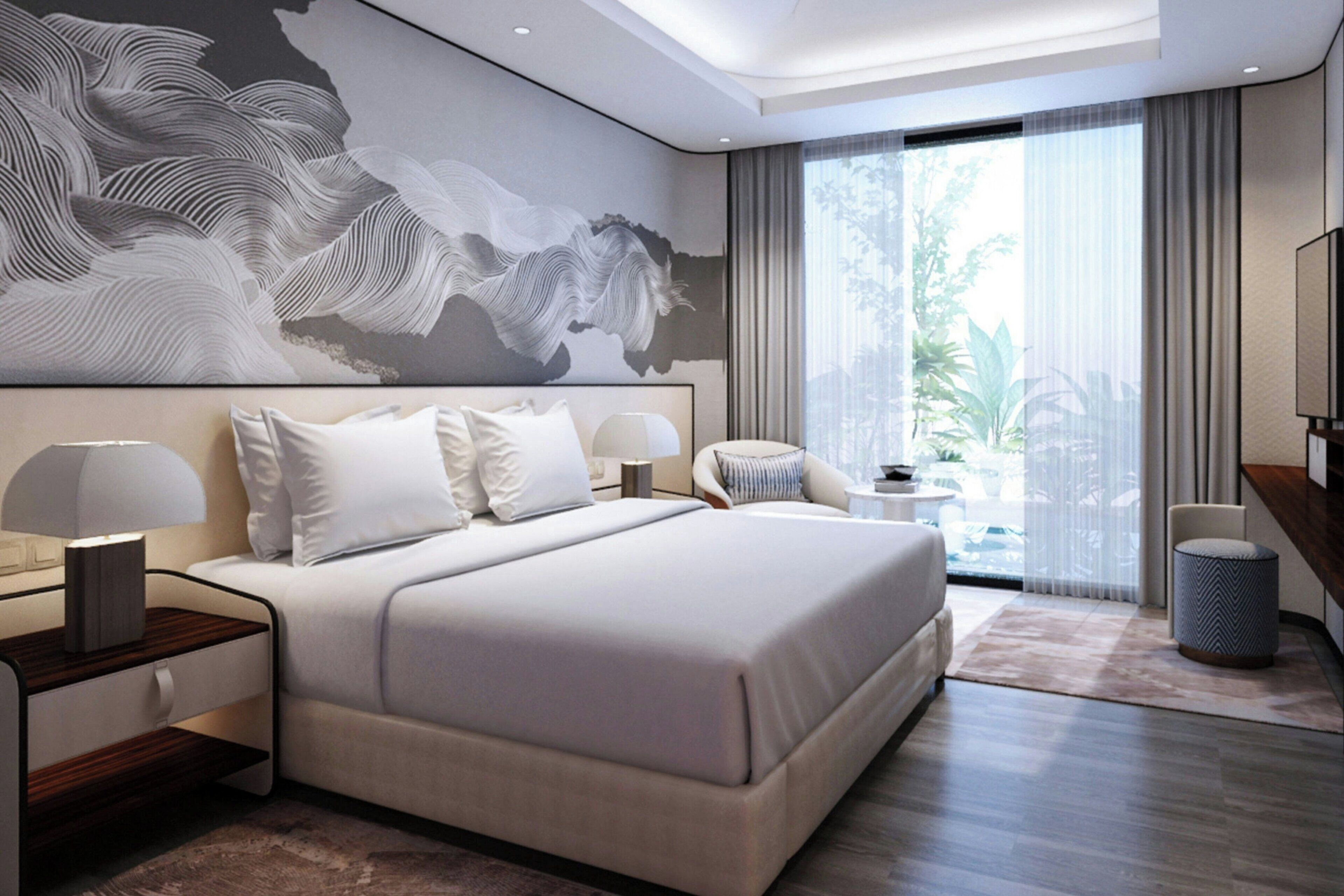 Minibar, in-room safe, desk, laptop workspace