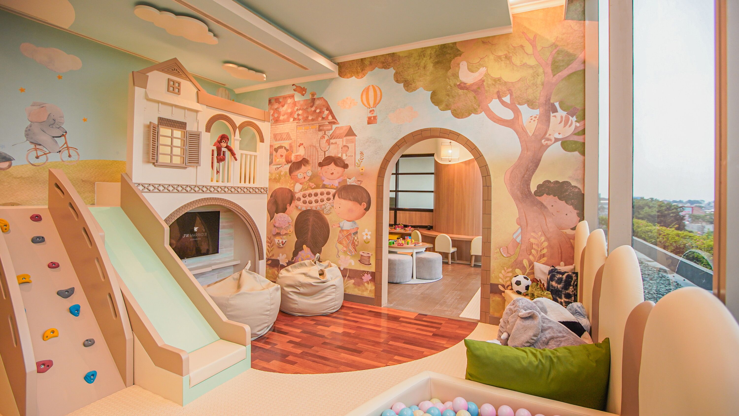 Innendørs lekeområde for barn