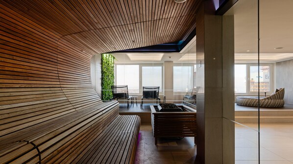 Sauna, body treatments, aromatherapy, Swedish massages, sports massages