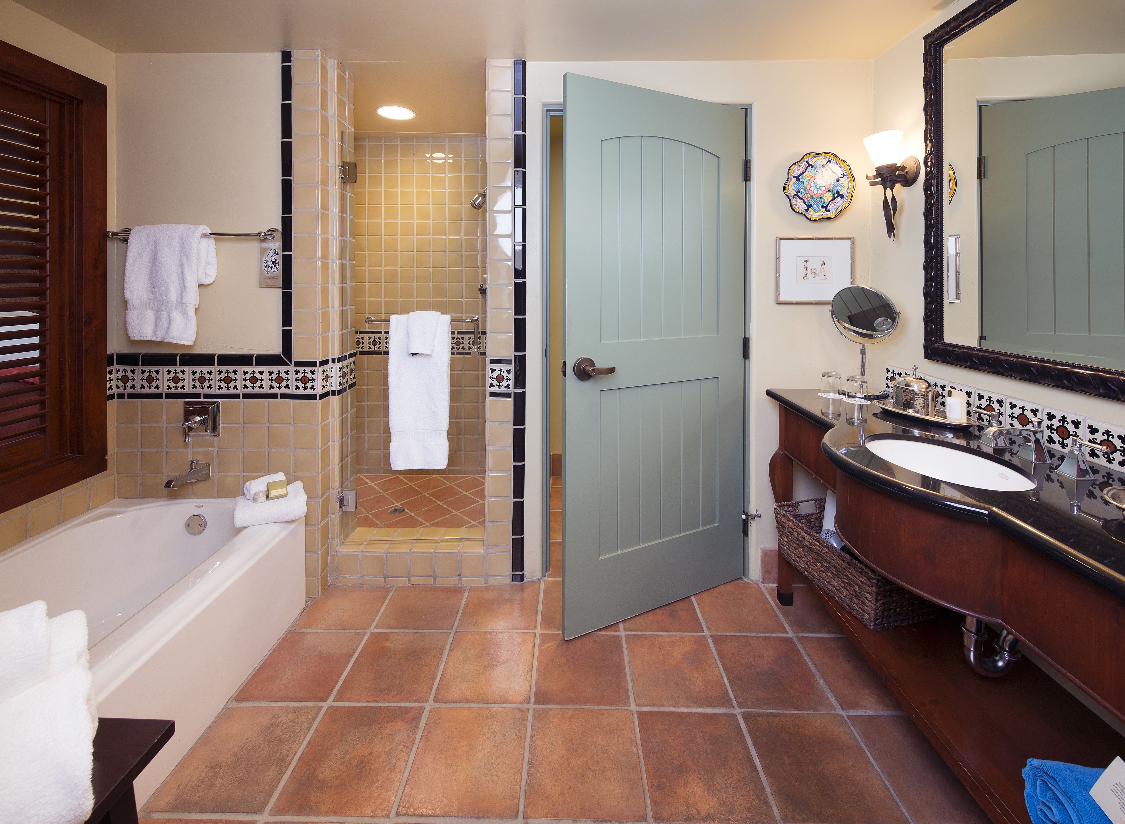 free toiletries, hair dryer, bathrobes, towels