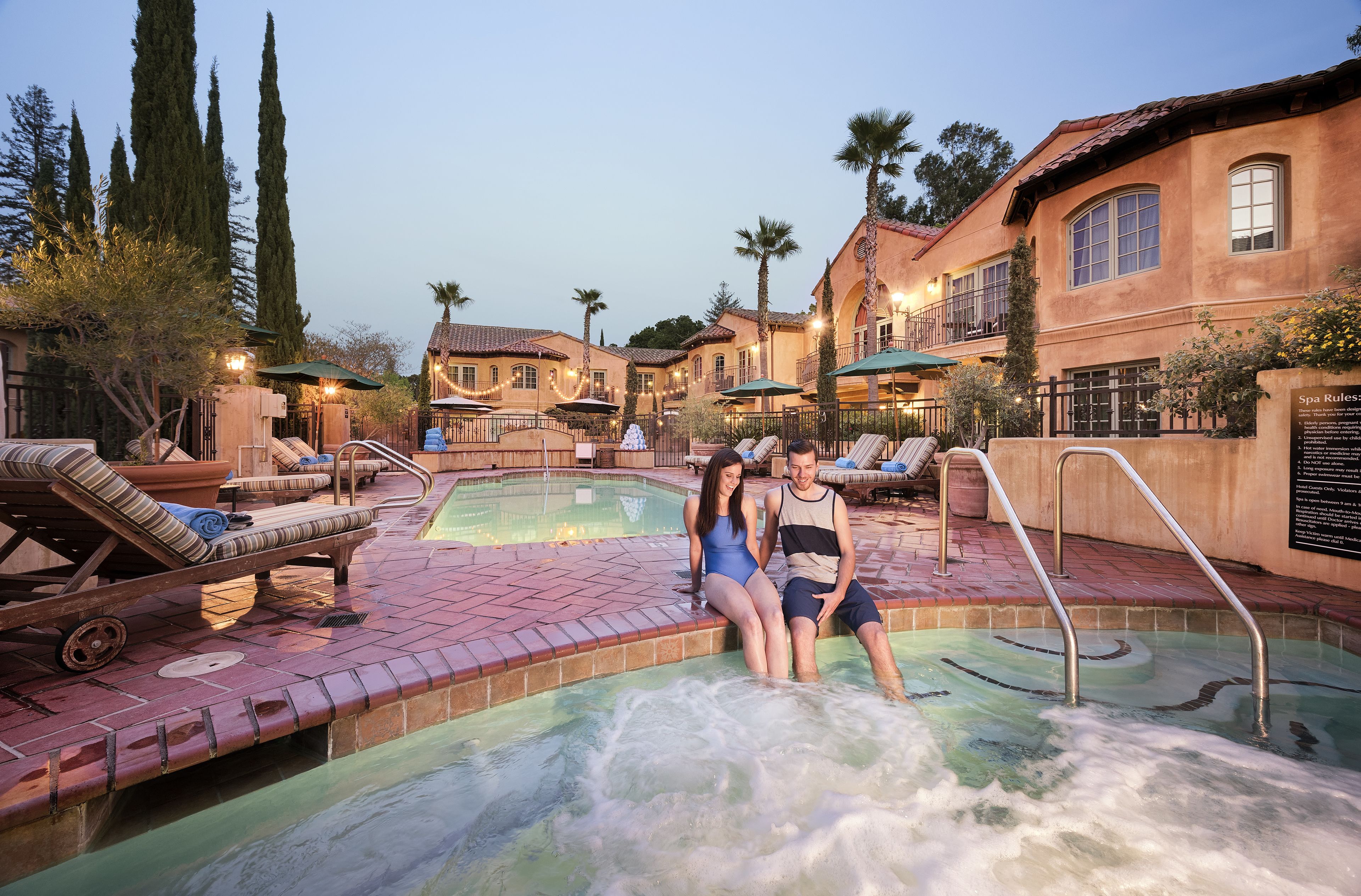 야외 스파 욕조