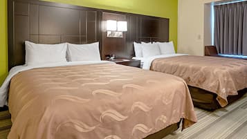 Standard Room, 2 Queen Beds, Non Smoking | Desk, cots/infant beds, rollaway beds, WiFi