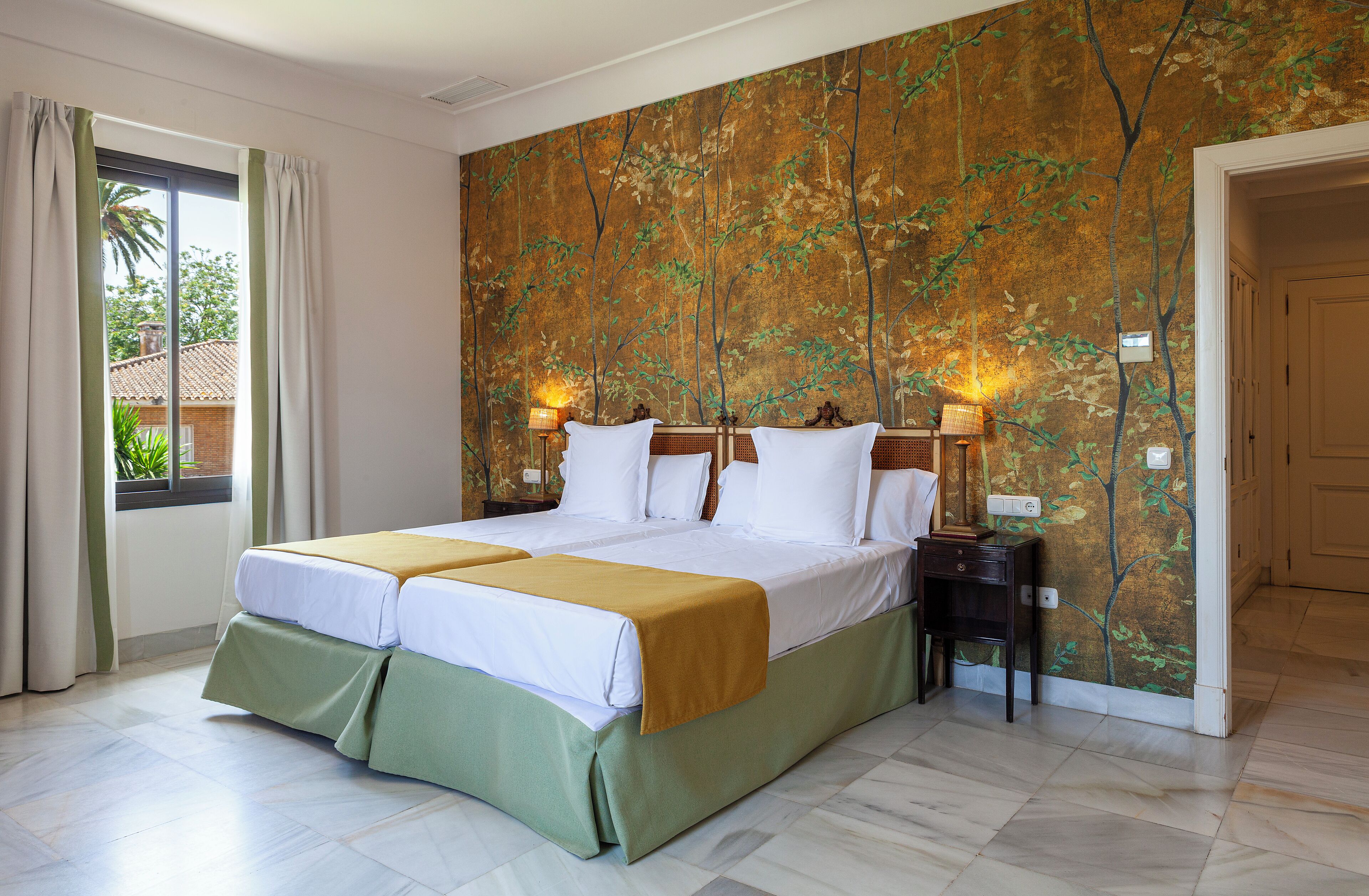 Premium bedding, memory foam beds, free minibar, in-room safe