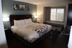 Quarto, 1 cama King, acessível, para não fumantes | 1 quarto, camas com colchões pillow-top, escrivaninha, Wi-Fi de cortesia