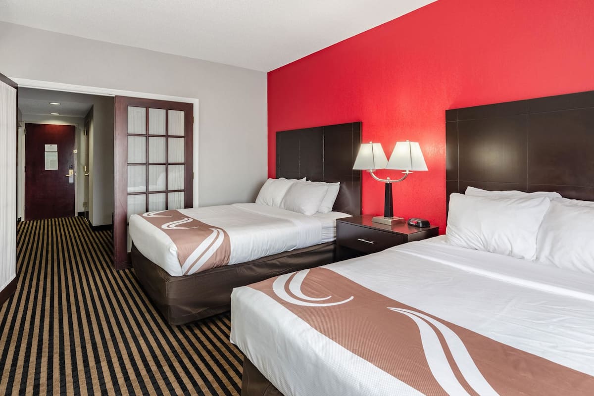 desk, blackout curtains, iron/ironing board, free wifi