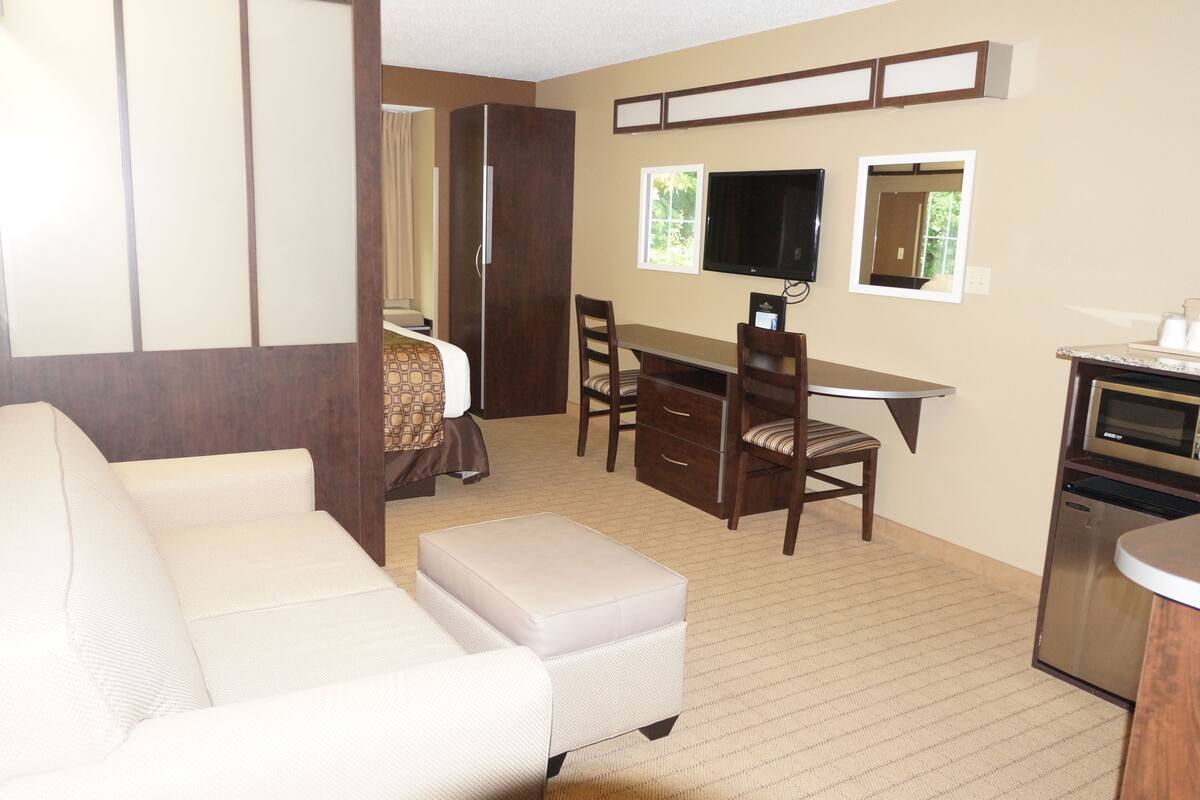 studio suite, 1 queen bed, accessible, non smoking | in-room safe, iron/ironing board, free cots/infant beds, free wifi