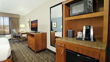 Hypo-allergenic bedding available, in-room safe, desk, laptop workspace
