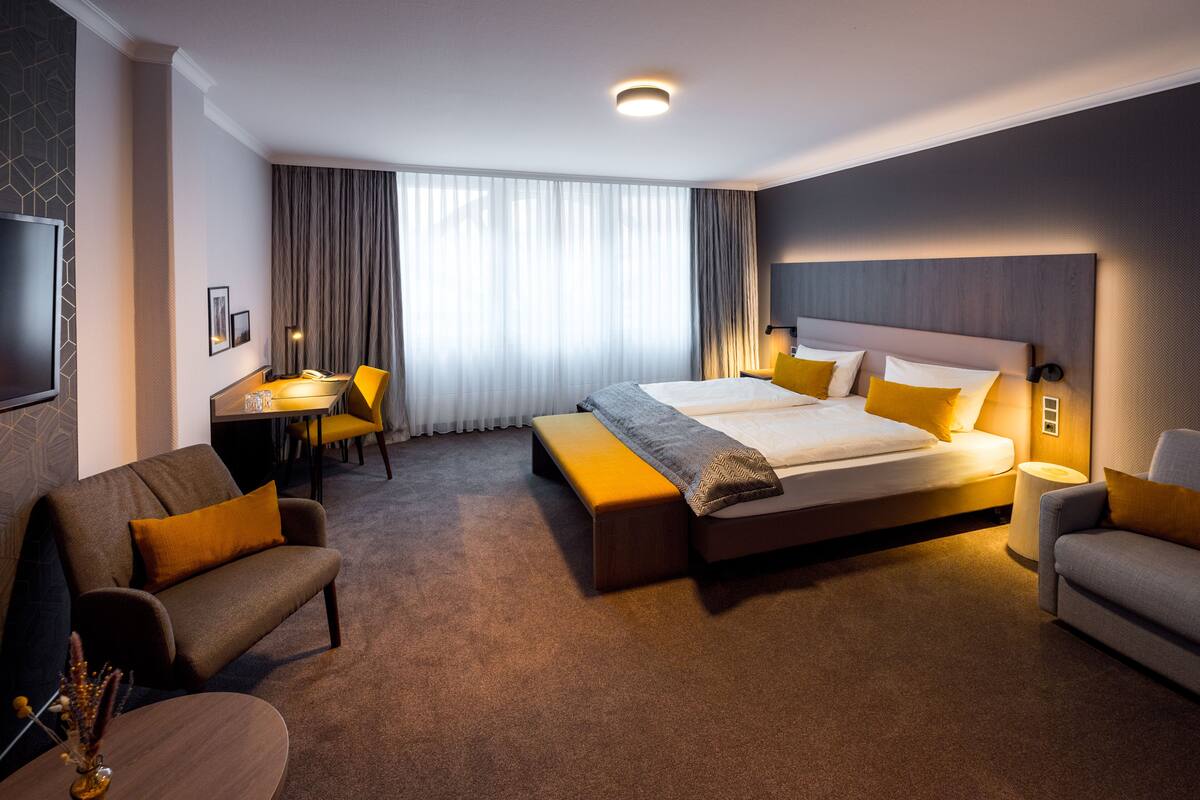 comfort room | 1 bedroom, desk, free wifi, bed sheets