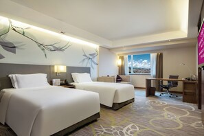 Premium Room, 2 Single Beds, City View | Hypo-allergenic bedding, down duvets, minibar, in-room safe - Crowne Plaza Guangzhou City Centre by IHG (Guangzhou)