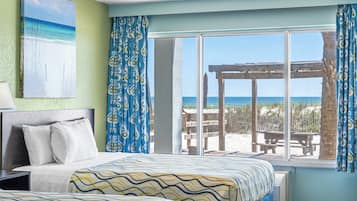 Superior tweepersoonskamer, uitzicht op zee, aan het strand | Uitzicht vanuit de kamer