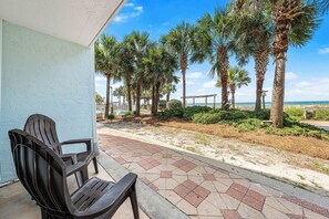 Comfort Double Room, 2 Double Beds, Patio, Partial Ocean View | Terrace/patio