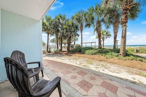 Comfort Double Room, 2 Double Beds, Patio, Partial Ocean View | Terrace/patio
