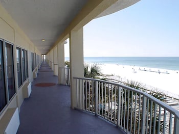 View from property looking out at Boardwalk Beach Hotel