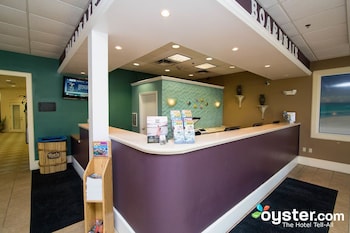 Check-in/check-out kiosk at Boardwalk Beach Hotel