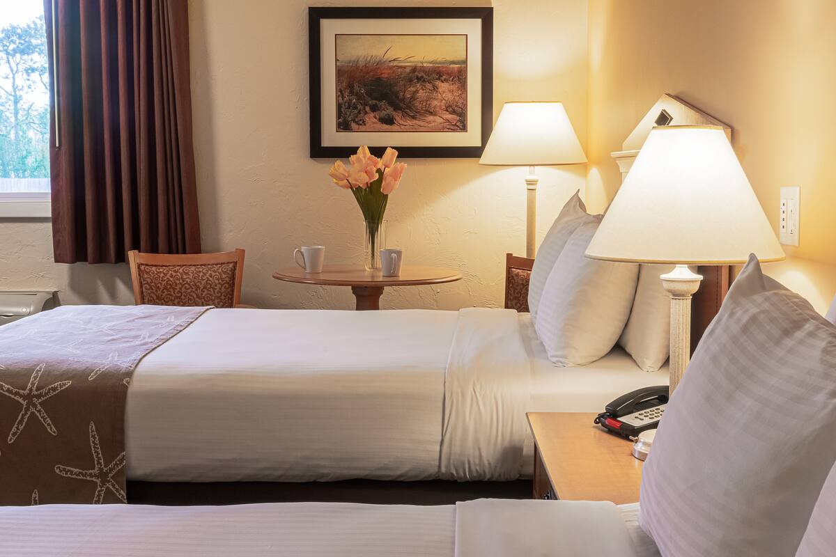 standard double room, 2 double beds | 1 bedroom, premium bedding, blackout curtains, iron/ironing board