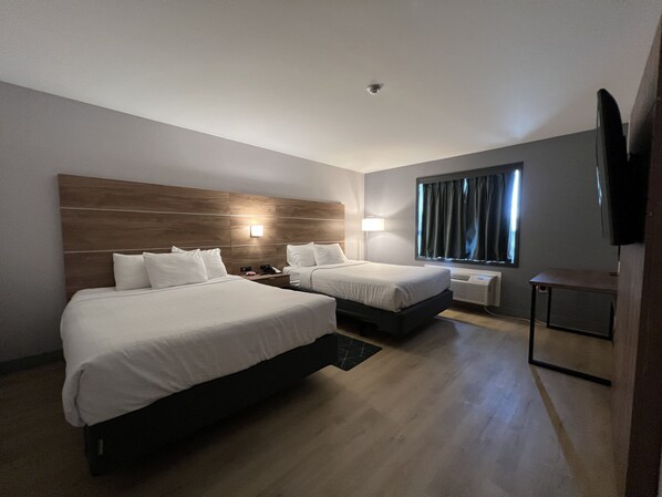 Family Suite, 2 Queen Beds, Non Smoking (One-Bedroom) | 1 bedroom, premium bedding, desk, laptop workspace