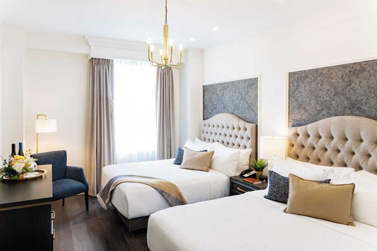 Executive Double Room, 2 Queen Beds | 1 bedroom, free minibar items, in-room safe, desk