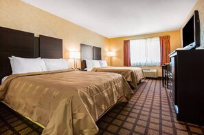 Standard Room, 2 Queen Beds, Non Smoking | Premium bedding, desk, iron/ironing board, free WiFi - Quality Inn Monee I-57 (Monee)