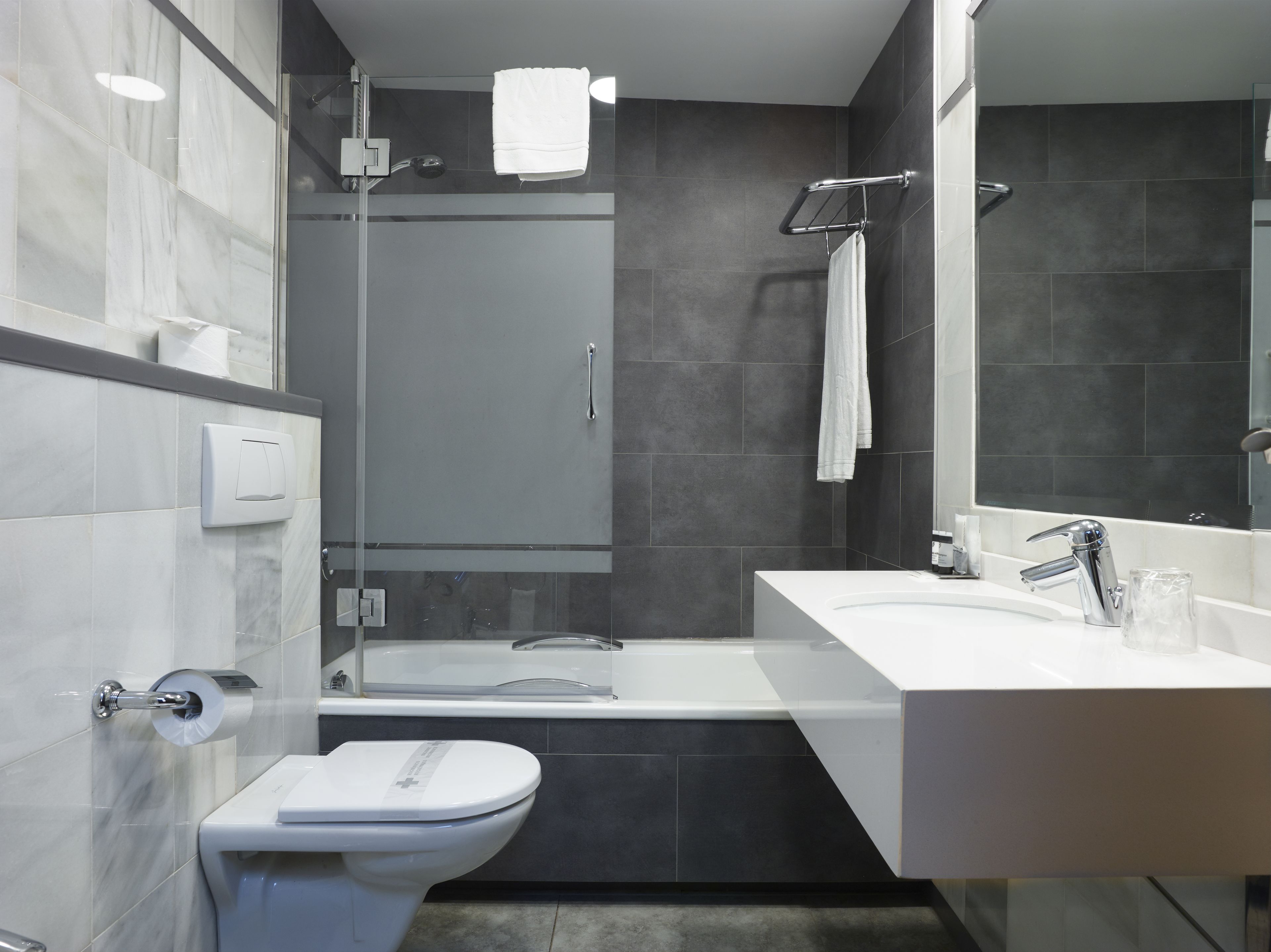 single room | bathroom | free toiletries, hair dryer, bidet, towels