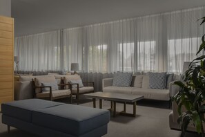 Sitteområde i lobbyen