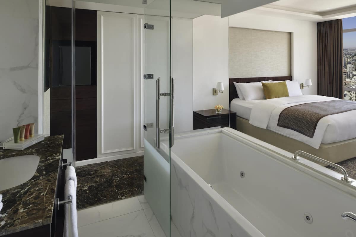 Suite presidencial, 1 cama King size | 1 habitación, ropa de cama hipoalergénica y minibar