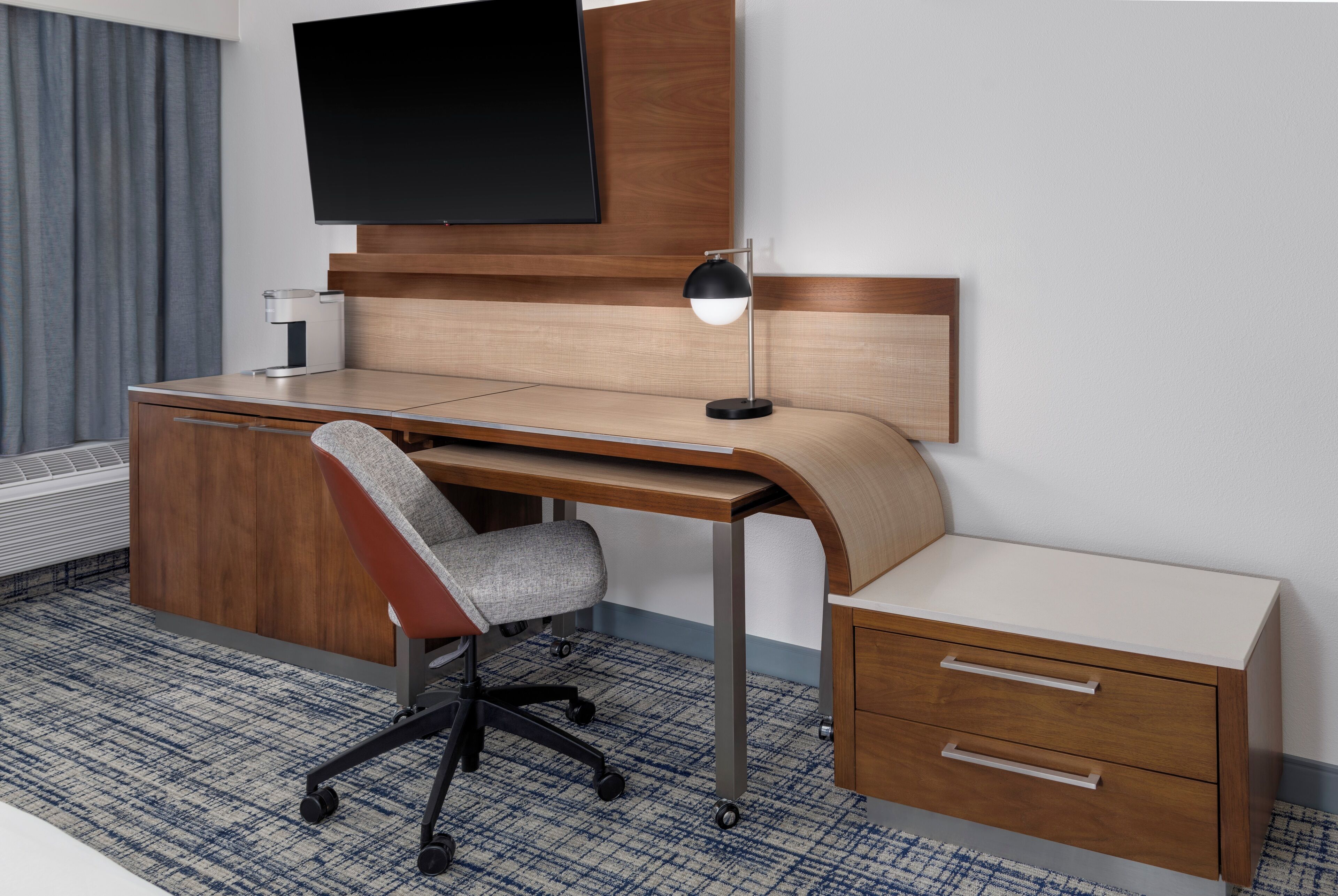 in-room safe, desk, blackout curtains, soundproofing