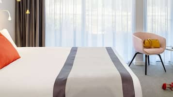 Desk, iron/ironing board, free cots/infant beds, free WiFi