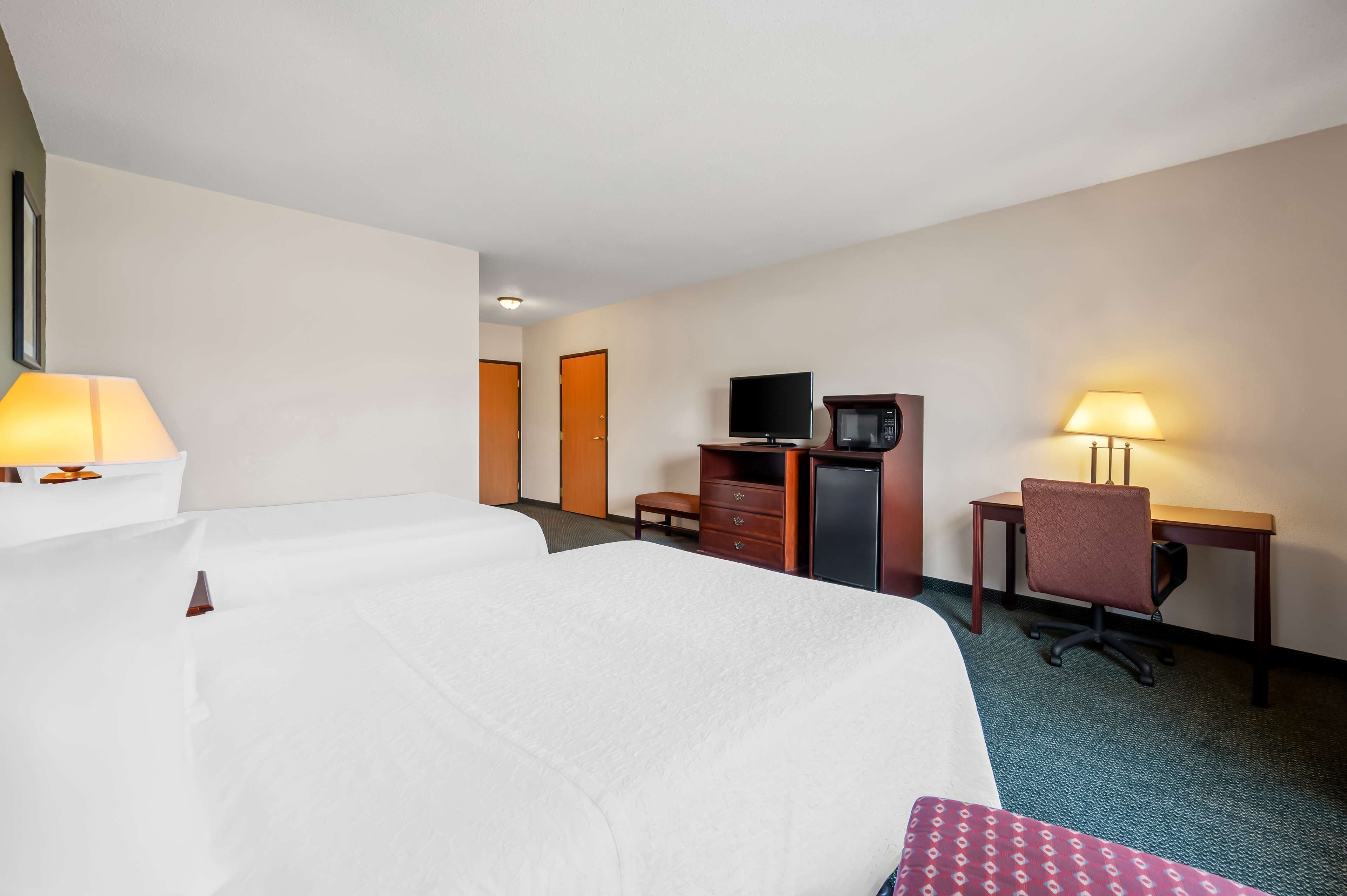 standard room, 2 queen beds, accessible, refrigerator & microwave | minibar, in-room safe, desk, iron/ironing board