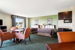 Suite, 2 Queen Beds, Non Smoking, Refrigerator & Microwave | Minibar, in-room safe, desk, iron/ironing board