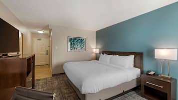 Blackout drapes, iron/ironing board, free cribs/infant beds