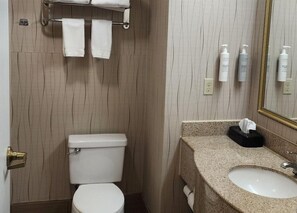 Free toiletries, hair dryer, towels, soap