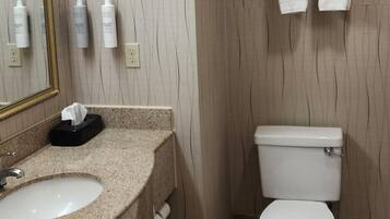 Free toiletries, hair dryer, towels, soap