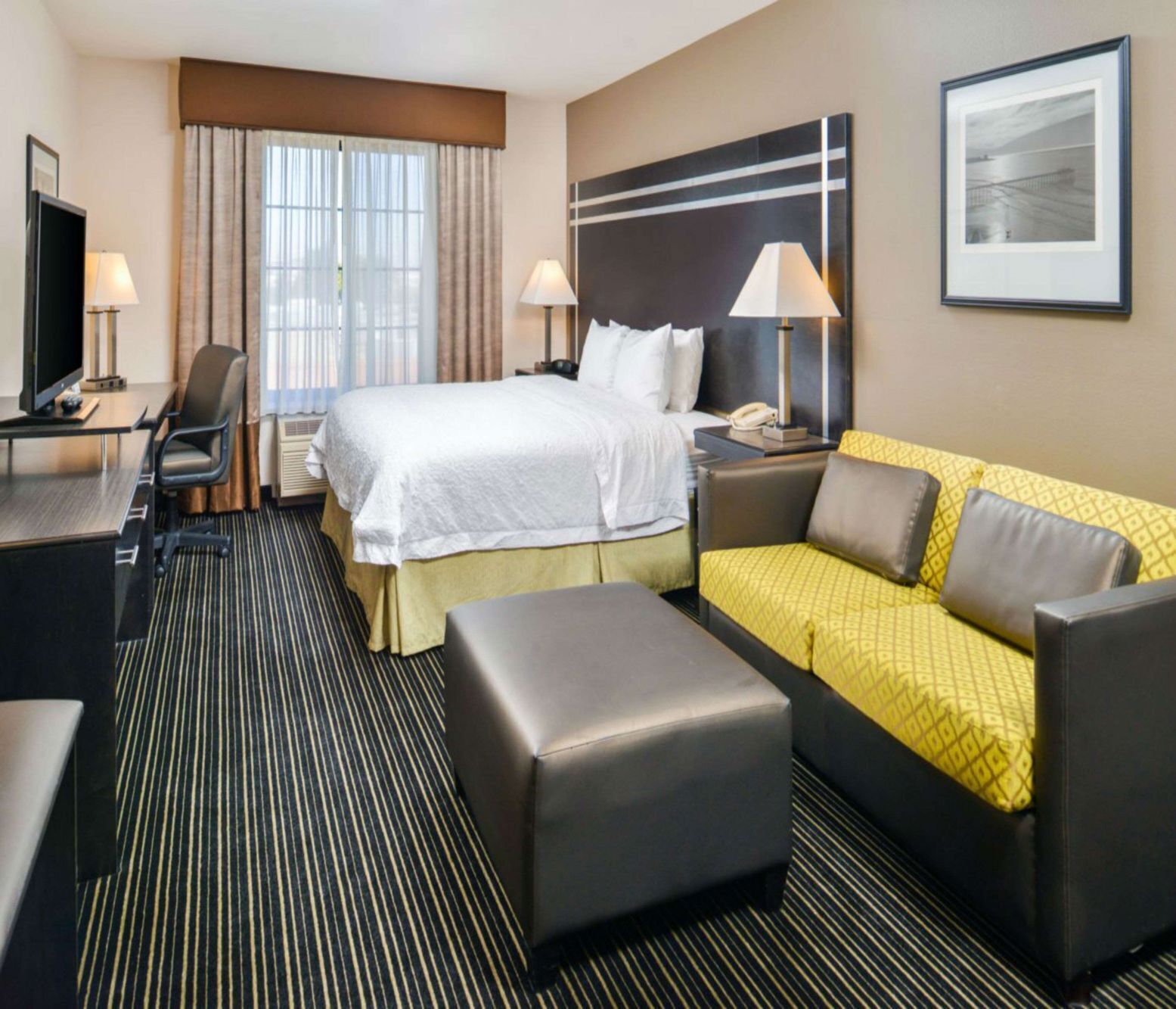 In-room safe, desk, blackout curtains, iron/ironing board