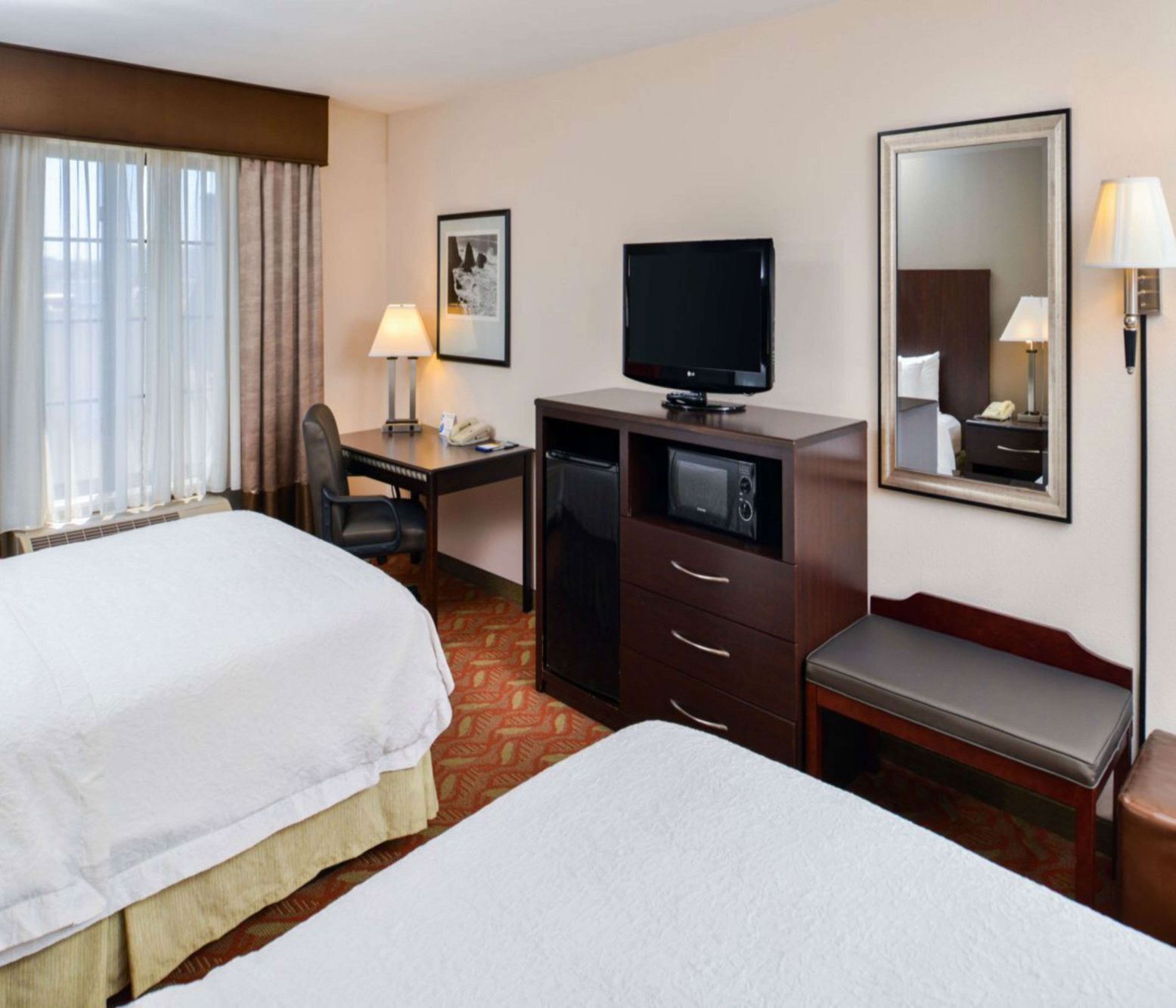 In-room safe, desk, blackout curtains, iron/ironing board